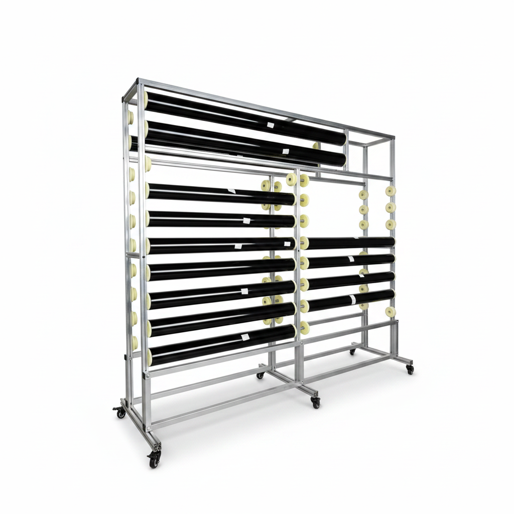 Film Tower™ | Professional Window Film Storage Rack & Organizer